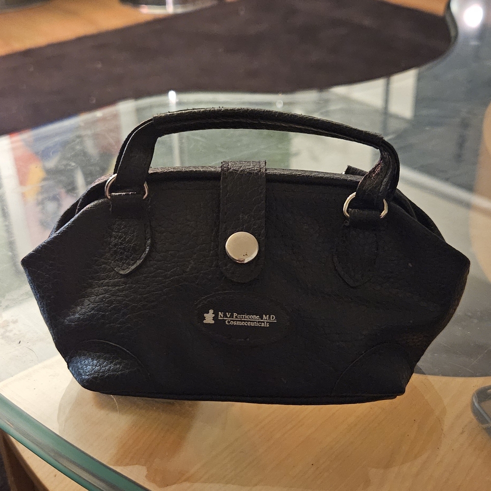Perricone MD Black Leather Mini Bag